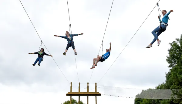 Four Man Zip Go Ape At Chessington World Of Adventures Resort (5)