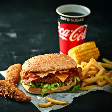 Chicken Burger Box Meal